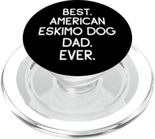 Best American Eskimo Dog Dad Ever Amerikanischer Eskimohund PopSockets PopGrip für MagSafe