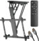 Maclean Elektrische TV-Deckenhalterung 32-70 für Decke & Dachschrägen + 3m HDMI 2.1a Kabel | Stufenlos neigbar bis 75° | Fernbedienung| Max. 35 kg | VESA 600x400