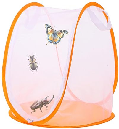 Butterfly Cabin, Small Breeding Net for Butterflies - Folding House for Breeding and Catching - Garden Animal Feeder and Outdoor Farm