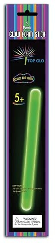 DJP Premium-Schaumstoff-Leuchtstab, 25,4 cm, Grün, 5 Stück