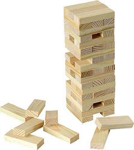 Beluga Spielwaren GmbH Spielwaren 30202 - Turmania Stapelspiel Holzspiel Wackelspiel Balancespiel Geschicklichkeitsspiel Natur 22,50 x 7,50 x 7,50 cm