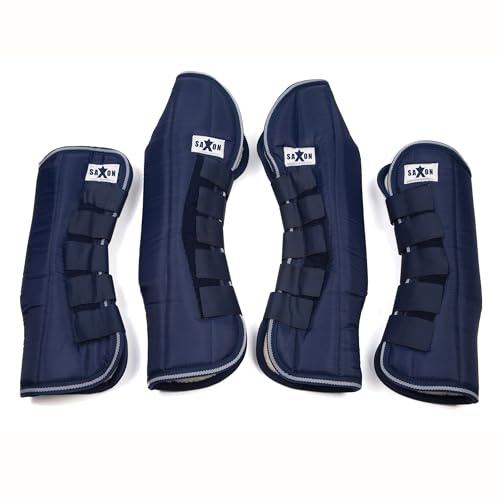 Saxon Travel Boots, Navy, Full