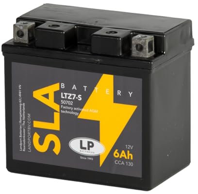 Landport MB YTZ7-S Motorcycle Battery DIN 50702, Schwarz (Preis inkl. EUR 7,50 Pfand)