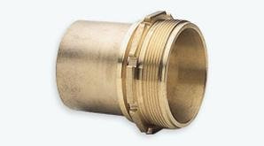 Teguma - Twsta 63 tw Messingschlauch mit Außengewinde, 63 mm