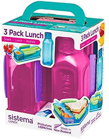 Sistema Lunch Trio Pack, farblich sortiert