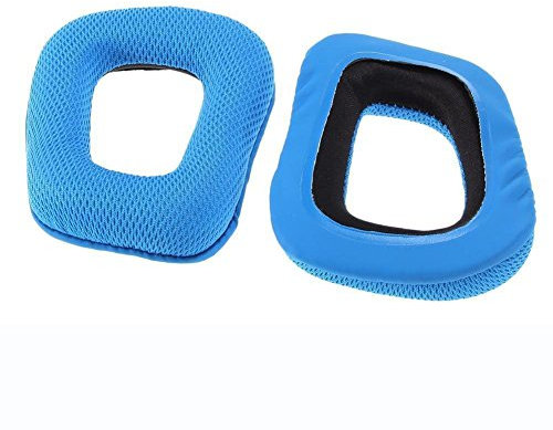 NAMVO Almohadillas de Repuesto para Auriculares para Auriculares Logitech G35 G930 G430 F450 - Azul