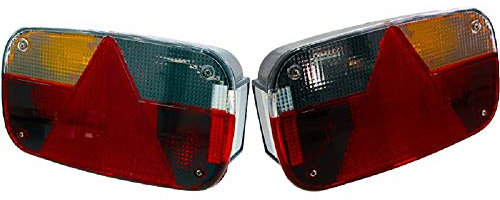 The Drive | Anhänger Rückleuchten Satz | Aspöck Multipoint III 3 | mit Rückfahrlicht | Rechts & Links | Bajonett-Anschluss | Rücklichter für PKW-Anhänger, Trailer & Wohnwagen