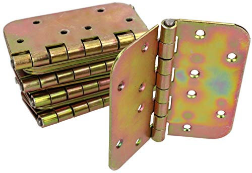 KOTARBAU® 10 Bisagras de acero inoxidable para muebles, 100 x 100 mm, Bisagra de libro, Nudo enrollado, Conector, Bisagra plegable de doble hoja, Bisagra multiuso para cajas, Galvanizada, 10 unidades