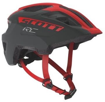 Scott 275232 Casque de vélo Unisexe pour Enfant, Gris/RD RC, 1 Taille