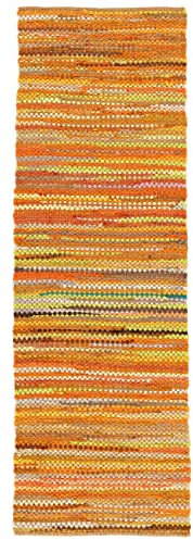 RugVista, Ronja, Teppich, Mittelflor Teppich, 80 x 250 cm, Laufer, Moderner Kelim Teppich, Wolle, Flur, Schlafzimmer, Küche, Wohnzimmer, Gelb Mix, Mehrfarbig