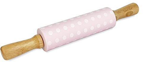Isabelle Rose Mattarello Legno e Silicone Antiaderente Shabby Chic Pois 5165