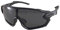 Alpland Gletscherbrille, Bergbrille, Kletterbrille, Skibrille, Schutzbrille Cat. 4 Großes Sichtfeld (Schwarz - Cat. 3 polarisiert)