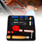Profi Tuning-Werkzeug Piano Tuning Kit Stimmhammer Zubehör Stimmen Klavier Stimmschlüssel,13 Stück + 1 Beutel,Gummi + Holzgriff + Edelstahl