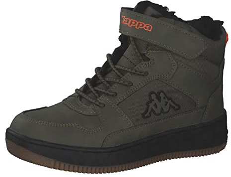 Kappa Unisex Kinder Sneaker Winterschuh gefüttert Stylecode 260991K 3111 grün, Schuhgröße:35 EU
