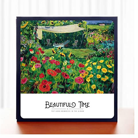 Fotoalbum Retro Großkapazität Kreatives Fotoalbum DIY. Handgefedertes Fotoalbum Fotoalbum Gedenksalbum Familienpaar-Fotoalbum Fotoalbum Foto Album ( Color : 02 , Inside page : 40 sheets/black paper )