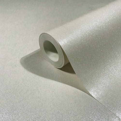 marburg Tapete Hell Beige Uni Modern für Wohnzimmer Schlafzimmer Küche MADE IN GERMANY 10,05 x 0,53m