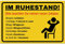 Rente Deko Schild als Ruhestand Geschenk - Bester Kollege oder Chef geht in den Ruhestand - Auch als Witzige Abschiedskarte zum Renteneintritt - 30x20 cm Kunststoff