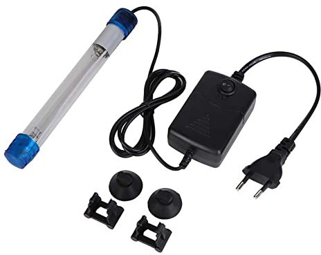 Led Lámpara Acuario Tanque Peces Sumergible Luz UVC para-tailed eliminar Bacterias Algas 5W