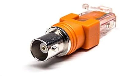 50 ohmios BNC hembra a adaptador RJ45 180 grados