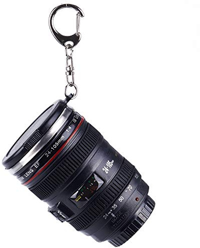 tasse de voyage en acier inoxydable avec objectif d'appareil photo, parfaite pour le camping, la randonnée, la chasse et le rangement au bureau