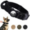 Obyllato Tactical AirTag Hundehalsband, Militärisches Hundehalsband mit Apple Air Tag Halterung und Griff, Verstellbares GPS-Hundehalsband für mittelgroße Hunde, Schwarz, M