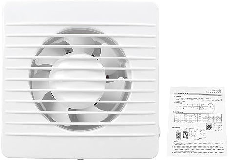 Haofy Potente Extractor de Aire Silencioso de 220 V, Extractor de Techo de Baño, Ventilación de Montaje en Pared para Cocina, Ventanas, Sótano con Material PP Duradero