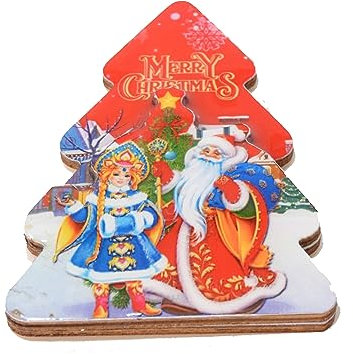 T2 IMÁN DE Navidad - Diseño de Papá Noel, imán para Nevera con árbol de Navidad, Accesorios Festivos, imán para Nevera navideño.