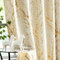 FMFUNCTEX Beige Gold Blickdichte Vorhänge Metallic Zweig Muster Verdunkelungsvorhänge mit Ösen Thermovorhang Hitzeschutz Gardinen für Wohnzimmer Schlafzimmer 2er Set, 225 x 132 cm (H x B)