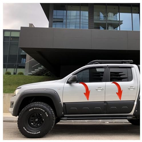 ONEWAY AUTO ACCESSORIES Karosserieverkleidung Türschutz kompatibel mit VW Amarok Mk1 Mk1 Facelift 2010 bis 2022 6 TLG