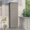 Rantry Gartenschrank 59 x 40 x 180 cm aus Polyrattan, Aufbewahrungsschrank, platzsparend, Sideboard, Küchenschrank, Aufbewahrungsschrank für Wohnzimmer Schlafzimmer