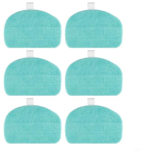 6 Stück Ersatz-Pad 11940 für Leifheit CleanTenso Power 2.0 Dampfreiniger, Waschbarer und wiederverwendbarer Mikrofaser Dampfmopp für Böden wie Hartholz, Fliesen, Marmor, Laminat, Vinyl und Linoleum