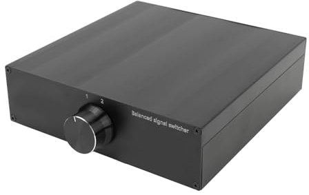 2 In 1 Out Sound XLR-Auswahlbox, Verlustfreier Balance-Stereo-Umschalter, Sound-Auswahl-Umschaltbox mit XLR-Schnittstellen für CD-DVD-Radio-Leistungsverstärker