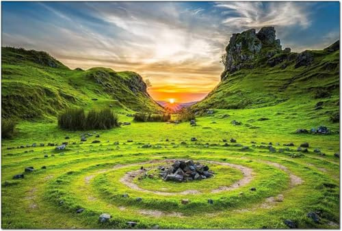 1000 Stück Puzzle Für Erwachsene Fairy Glen Isle of Skye Schottland Europa Natur Modernes Kunstwerk