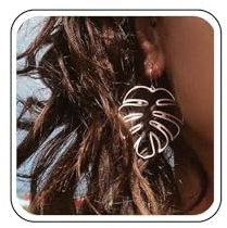 Cybche Boho Palma Foglia Orecchini Oro Rosa Monstera Foglia Penzolare Orecchini Ad Amo Foglia Cava Goccia Orecchini In Metallo Palma Orecchini Pianta Tropicale Gioielli Per Le Donne