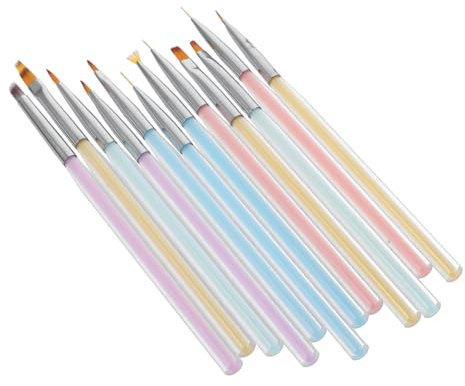 HAPINARY 12pièces Pinceaux De Nail Art Pinceaux De Liner Pour De Manucure Outils De Nail Art