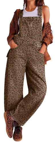 loveimgs Women's Women Baggy Barrel Jeans Overalls Casual (pack of 1)