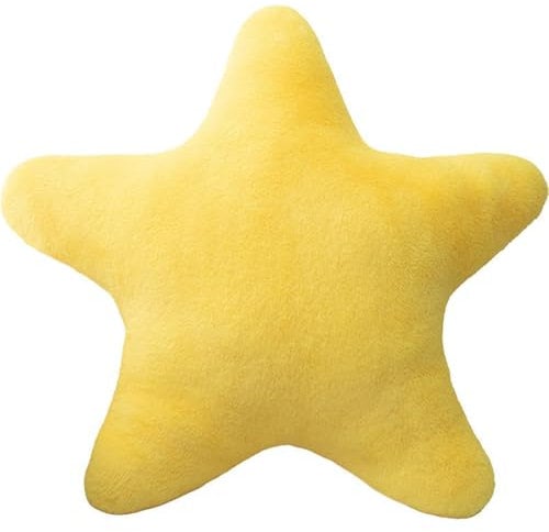 Generisch 18cm Stern-Kissen,Plüsch-Bodenkissen,Stern Deko-Kissen,Plüsch Wurf-Kissen für Sofa und Bett, Wohnzimmer Schlafzimmer Dekoration, Geschenk für Geburtstage (Yellow)