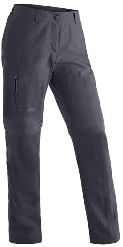 Maier Sports Nicole, Damen Wanderhose, Wasserabweisende Outdoorhose | Für Trekking und Hiking, Dryprotec für schnelles Trocknen, Zipp-off-Funktion, Perfekt für das ganze Jahr
