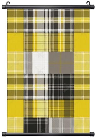 Poster zum Aufhängen, 40 x 60 cm, Wandkunst, Banner, PVC-Rahmen, Kunstwerk, Wandbehang für Wohnzimmer, Büro, Schlafzimmer, Dekoration, Gelb / Grau / Schwarz