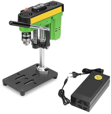 Standbohrmaschine,Mini Tischbohrmaschine,Vertikale Mini Bohrmaschine, 7 Stufige Geschwindigkeitsregelung,Variable Geschwindigkeit, Geeignet Für Holz, Metall Und Kunststoff Tischbohrmaschine (Grün)
