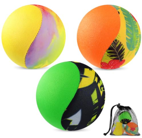 ZZOUFI Wasserball Klein, Pool Wasser Ball für Kinder Erwachsene, Schwimmbad Strand Wasserspielzeug, Schwimmt auf Wasser, Weich & Schnell Trocknend, Leicht zu Transportieren & gut Sichtbar