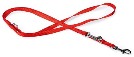 Karlie Art Sportiv Basic Führleine, Hundeleinen, Nylon, Rot, 200x1,5 cm