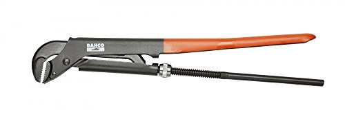 Bahco Schraubenschlüssel Rohrzange, Metall Griff, Backenweite 160 mm, / Länge 1.06m