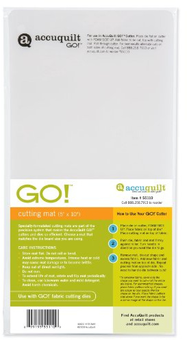 AccuQuilt GO! Cutting Mat; 5-inch-by-10-inch