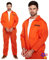 Gefangene Sträfling orangen Overalls Hannibal Style Herren Kostüm XL