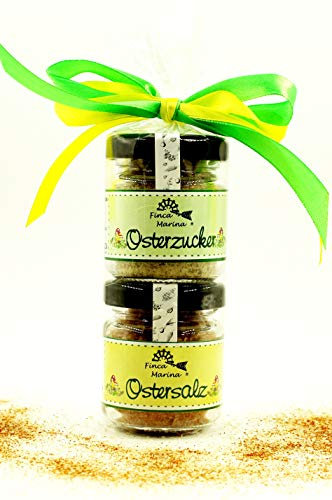 Feines Osterset mit Ostersalz 40g und Osterzucker 35g aus der Finca Marina Gewürzmanufaktur