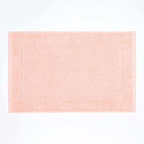 Homescapes Frottee Badvorleger Imperial 50 x 80 cm pfirsich, Duschvorleger aus 100% Baumwolle in Hotel Qualität