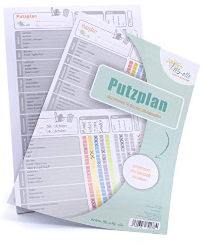 Putzplan für Familien DIN A4