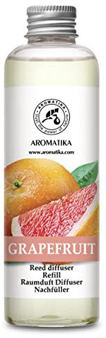 Raumduft Nachfüllflasche Grapefruit 200ml - Intensiv und Langanhaltend Natürlicher Raumduft - Nachfüller zum Büro - Boutique - Restaurant - Aromatherapie - von Aromatika