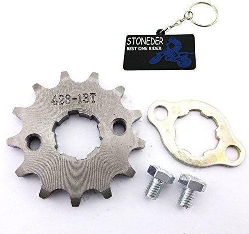 STONEDER Pignon de chaîne Avant 428 13 Dents 20 mm pour Moteur 50cc 70cc 90cc 110cc 125cc 140cc 150cc 160cc ATV Quad Pit Dirt Bike